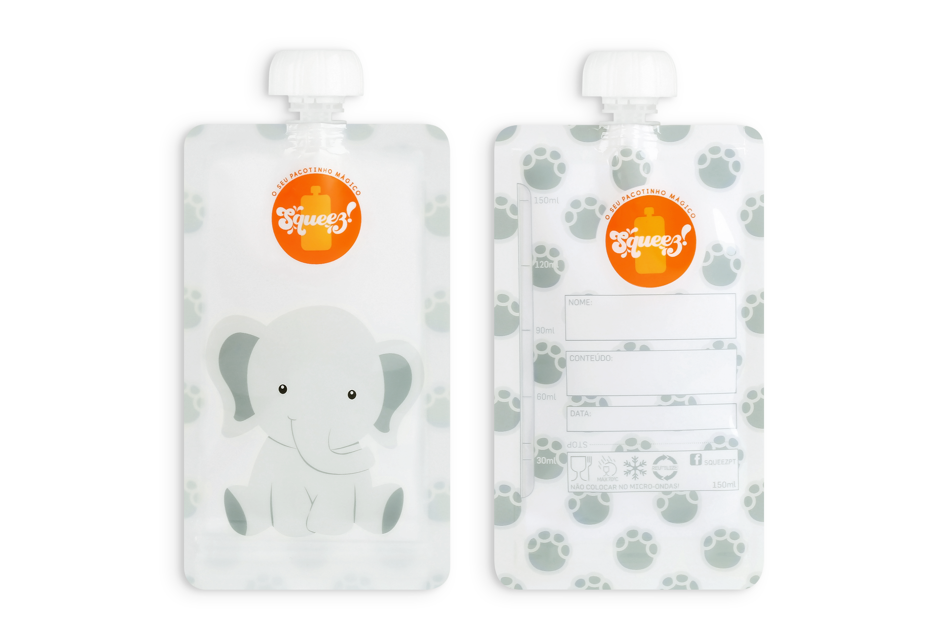 Pack réutilisable et compressible Elephant 150 ml