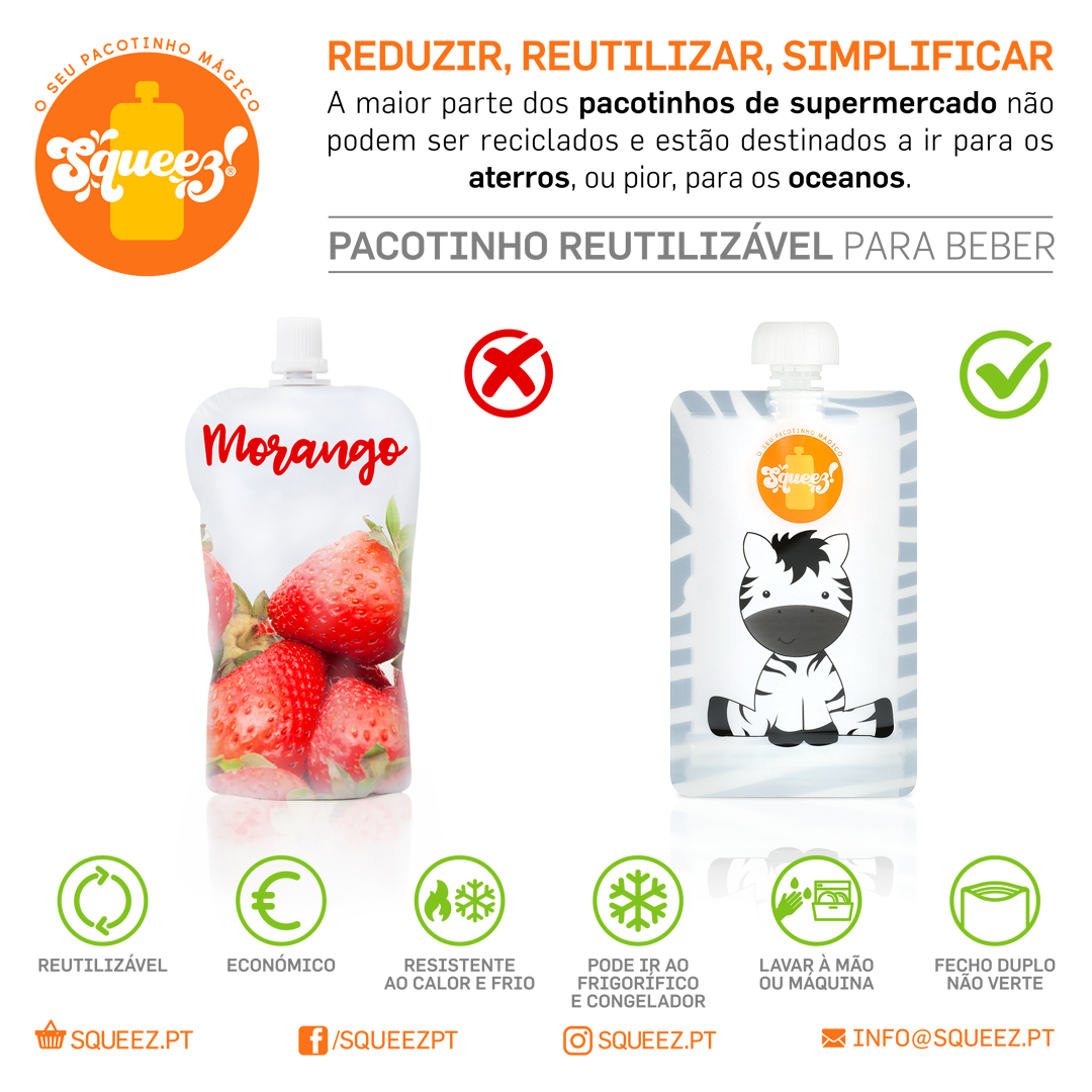 Pack réutilisable compressible Panda 150 ml