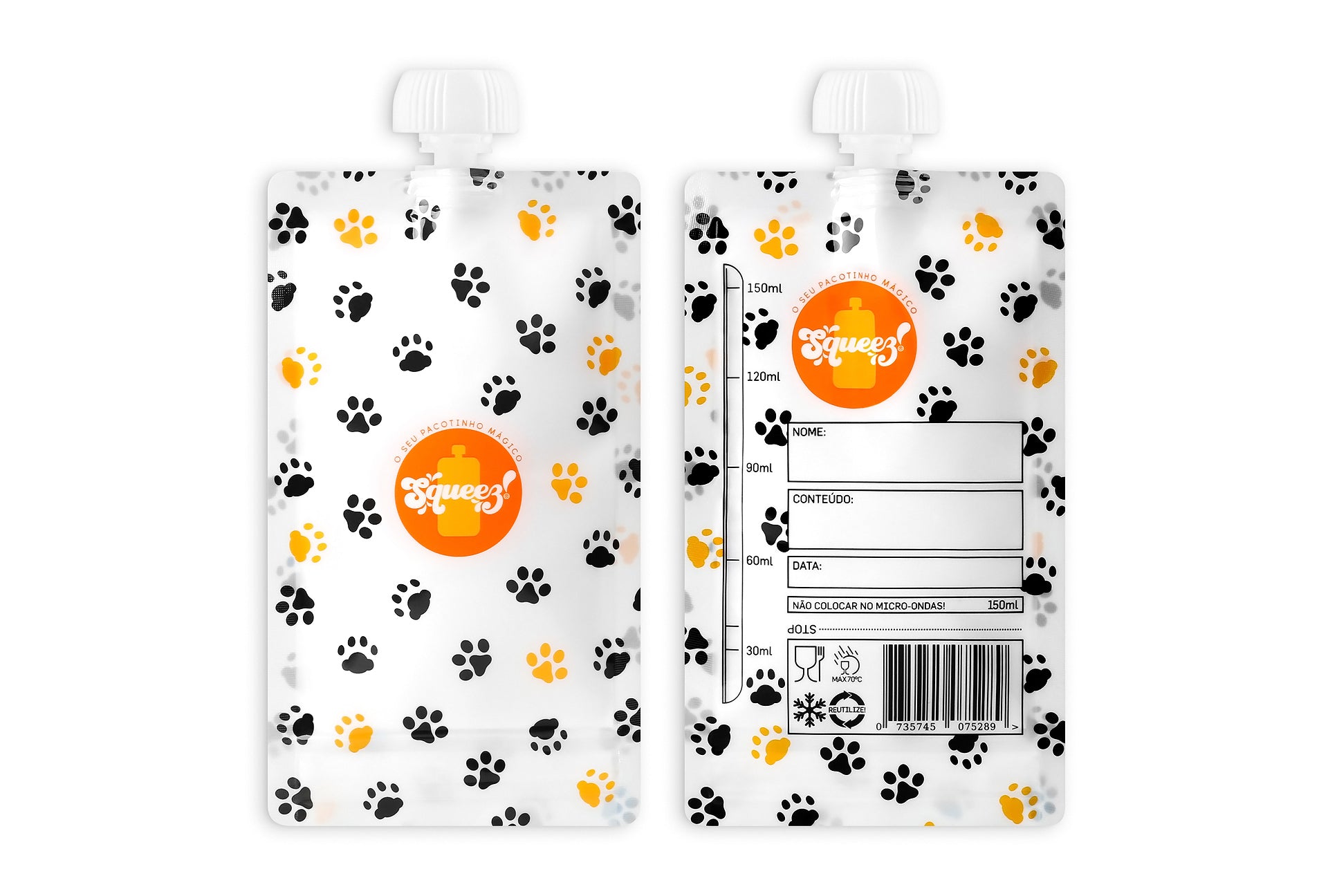 Pack réutilisable Paws Squeezy 150 ml